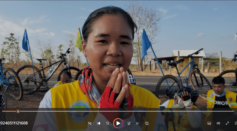Short video about participating in the 1000km cycling event for the environment
